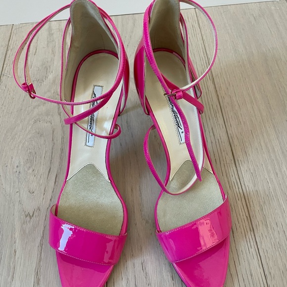 Brand New Brian Atwood Criss-Cross Peep Toe Sandals size 41 - Picture 4 of 6